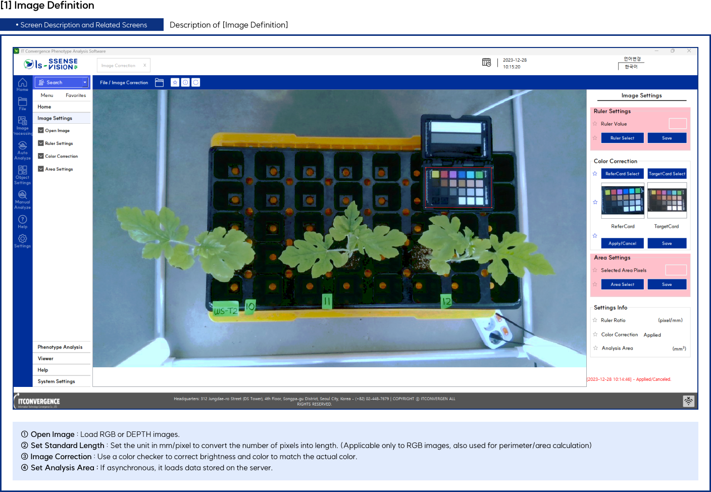 Description of Image Definition