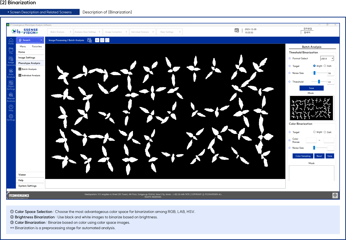 Description of Binarization